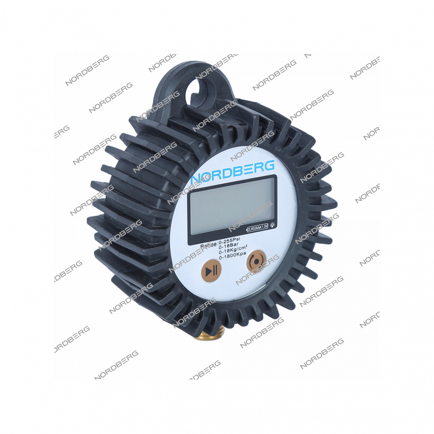 Манометр радиальный, 1/4", 80мм, 0-18 бар, цифровой NORDBERG Ti63#GAUGE