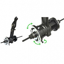 Набор оправок для монтажа и демонтажа сайлентблоков, 34-82 мм, кейс, 6 предметов 