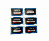 Заплаты радиальные 45х76 мм.