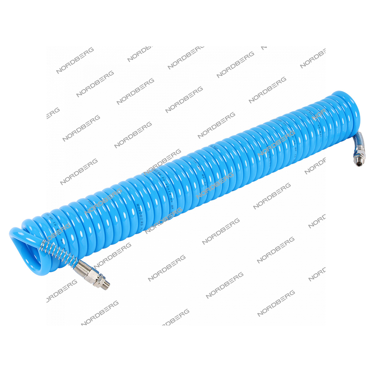 Шланг воздушный спиральный ПУ диам. 10х14мм, 11м NORDBERG HS1011PU