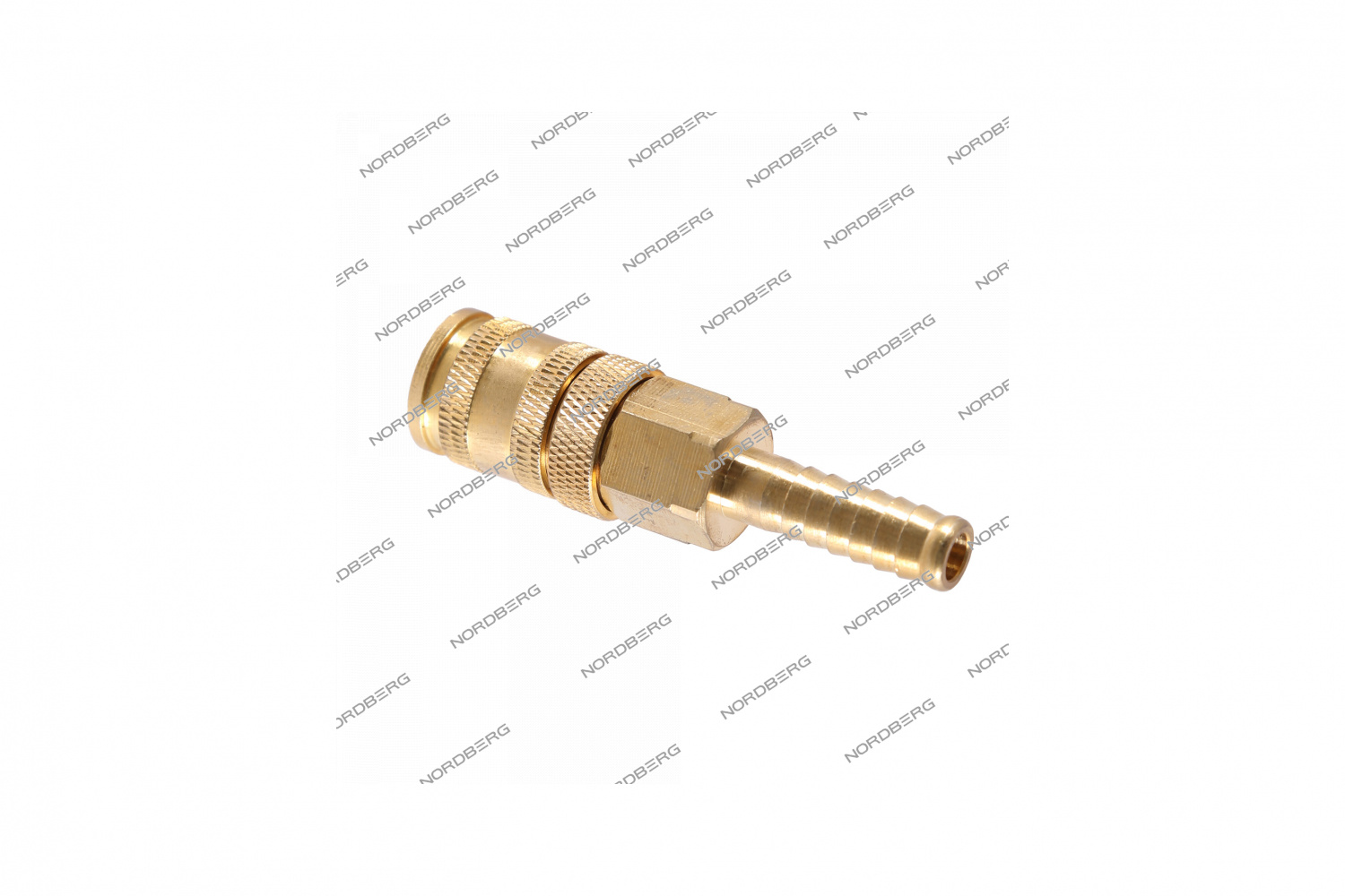 Разъем "мама" быстросъемный - елочка диам. 10 мм, латунь NORDBERG NPF10B