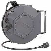 Удлинитель электрический на инерционной катушке, 10 м, 3 х 1,5 мм²