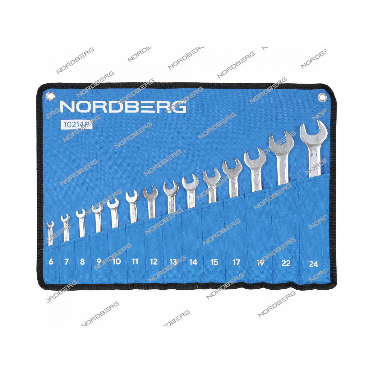 Набор ключей комбинированных 14 шт, планшет тетрон NORDBERG 10214P