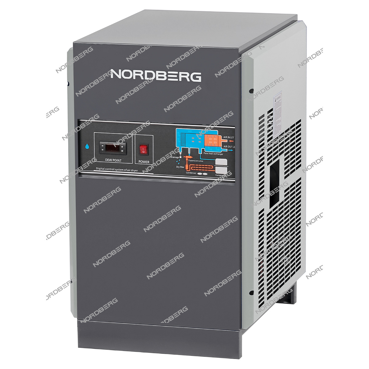 Осушитель воздуха до 16 бар, 3600 л/мин, 220 В, серый NORDBERG NCD30-G