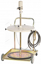 Установка пневматическая для раздачи густой смазки из бочек до 200 л, c тележкой 