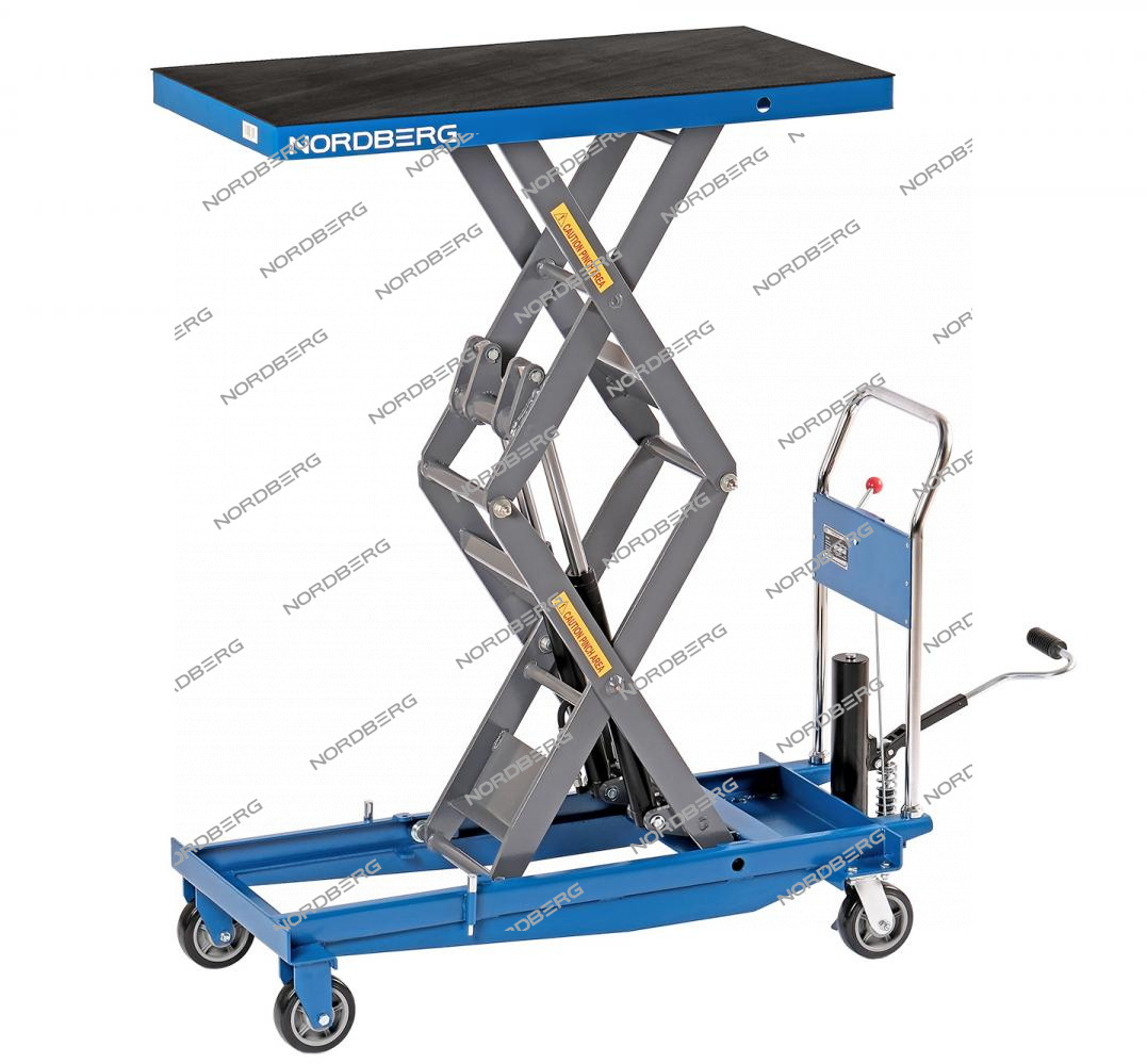 Стол подъемный гидравлический 1000 кг, двойные ножницы NORDBERG N3T1001