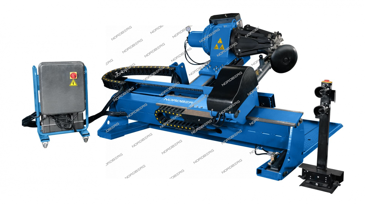 Станок шиномонтажный для грузовых машин, двухскоростной, 380 В, синий NORDBERG 46TRKE60
