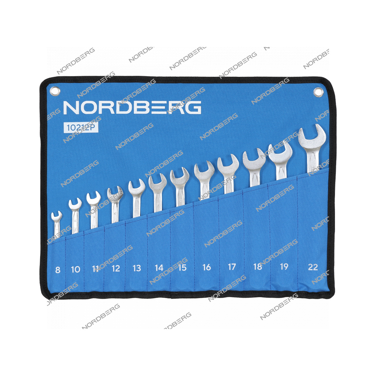 Набор ключей комбинированных 12 шт, планшет тетрон NORDBERG 10212P