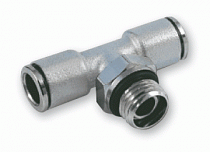 разъем цанговый т-образный с уплотнением вращающийся m1/8" 8мм