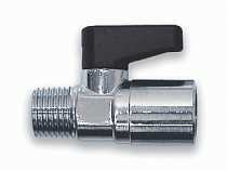 ВЕНТИЛЬ A311/2 мини конический шаровый M1/4"- F1/8"