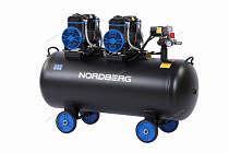 Компрессор безмасляный 220 В, ресивер 125 л, 500 л/мин