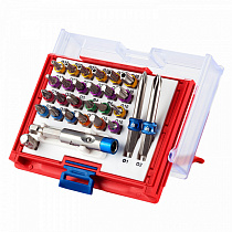 Набор вставок (бит) 1/4"", TORX, HEX, PZ, PH, SLOT, 28 предметов