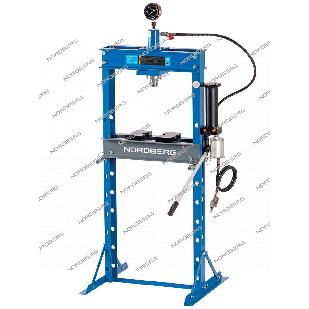 Пресс гидравлический 20т, ручной и пневмопривод NORDBERG N3620AL