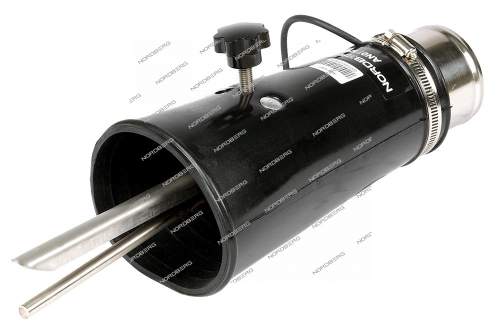 Насадка резиновая круглая с внутренней фиксацией на шланг D=75 мм NORDBERG AN075RP