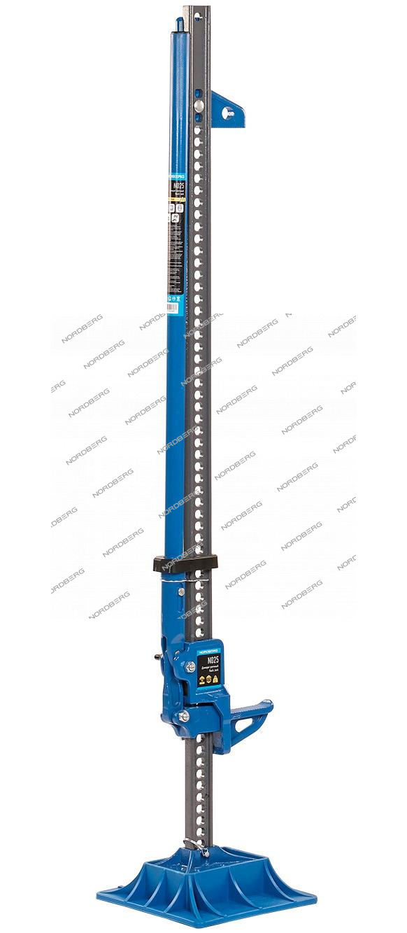 Реечный домкрат 3,5 т с держателем рукоятки и опорой в комплекте, 153 см NORDBERG N025