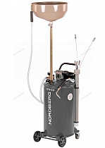 Установка для сбора масла пневматическая, 65 л, серая