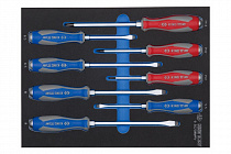 Набор отверток силовых, ложемент, 8 предметов