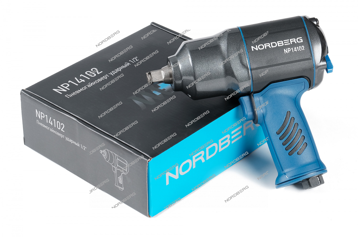 Пневмогайковерт ударный 1/2", 1300Нм, переключение одной рукой NORDBERG NP14102