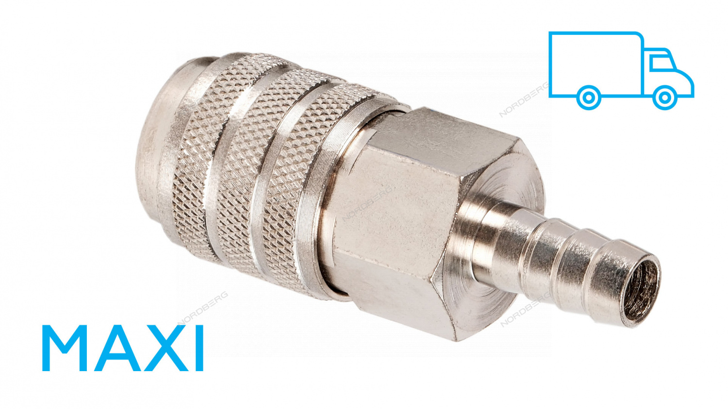 Разъем "мама" МАКСИ быстросъемный - елочка Ø 12 мм