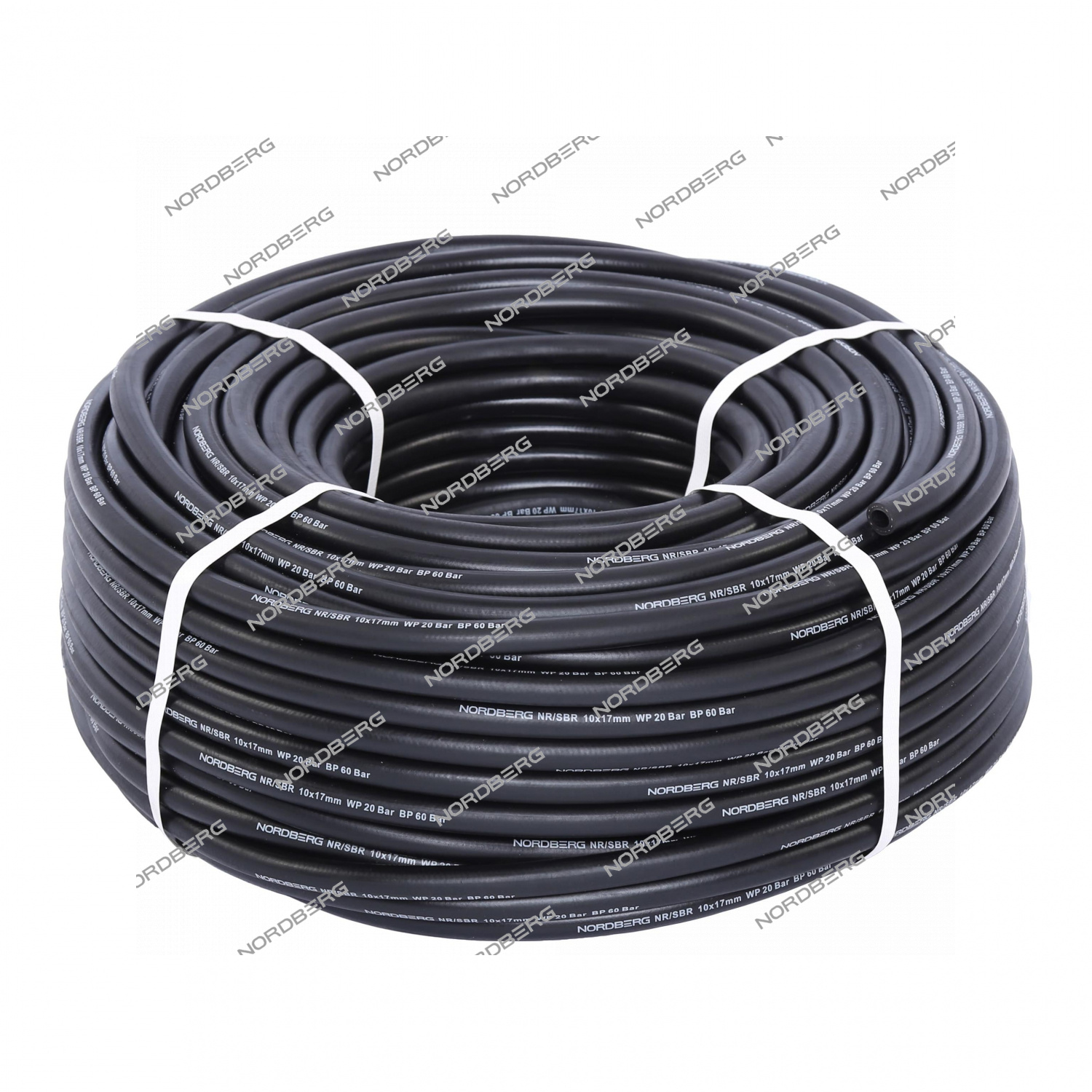 Шланг воздушный, диам. 10х17 мм, прямой, 1 пог. м (в бухте 100м) NORDBERG H1017R