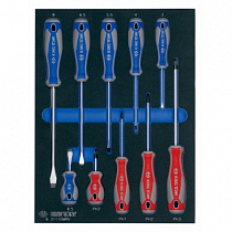 KINGTONY ИНСТРУМЕНТ В ЛОЖЕМЕНТЕ ОТВЕРТОК НАБОР, 10 предметов