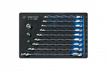 Набор трещоточных комбинированных ключей, ложемент, 12 предметов