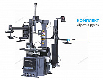 Станок шиномонтажный автомат, инверторный, стол с накладками, 220 В, серый