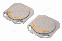 Круги поворотные для сход-развала 400х400х50 мм, 2 шт.