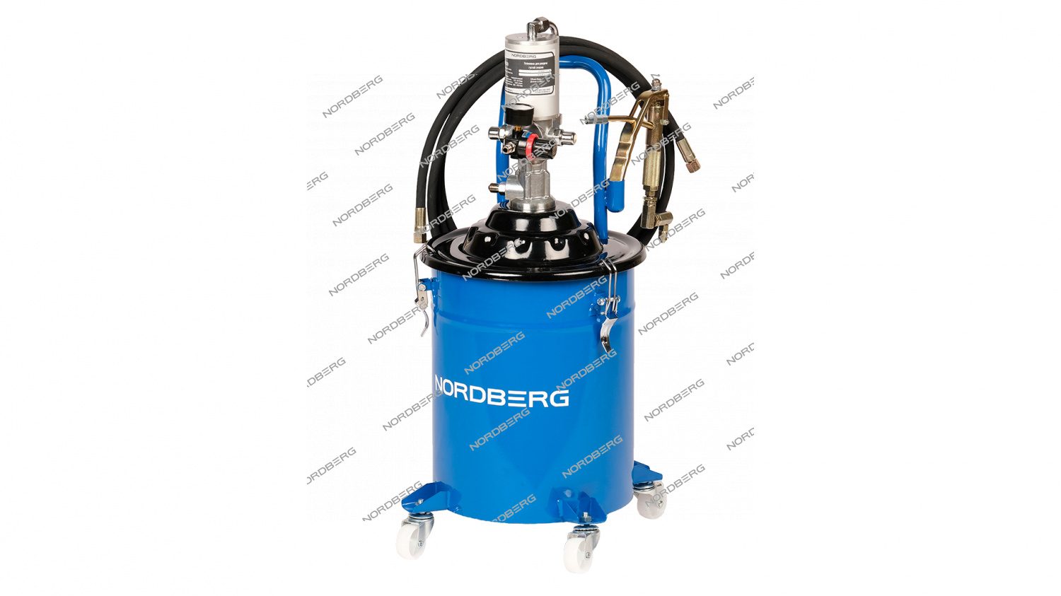 Установка пневматическая для раздачи густой смазки с баком, 20 л NORDBERG NO5020