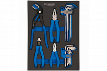 Набор пассатижей, шестигранников и TORX Г-образных, ложемент, 22 предмета