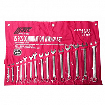 Набор ключей комбинированных 6-21мм 15 предметов в сумке изгиб 15град. 