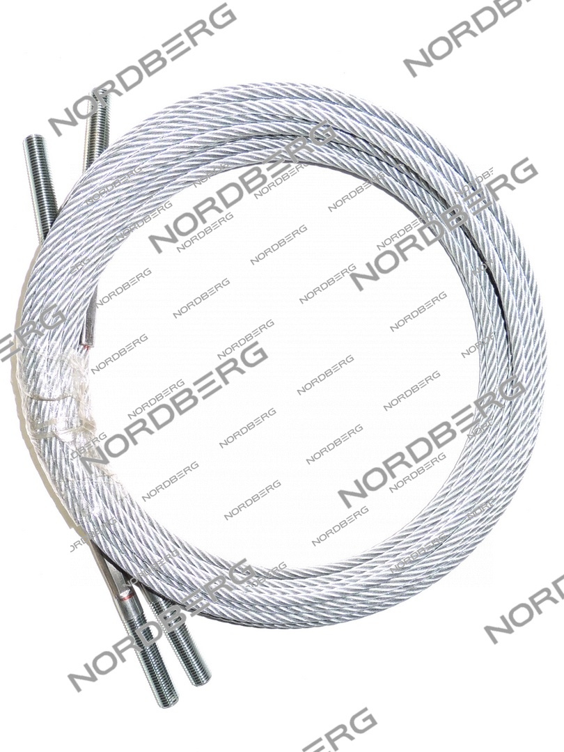 Трос для подъемников N4120BE-4 N4120BM-4 ( 2 шт / комплект) NORDBERG ЦБ-0009281