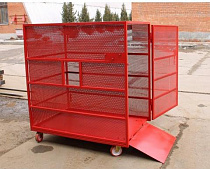 Клеть для безопасной накачки колес