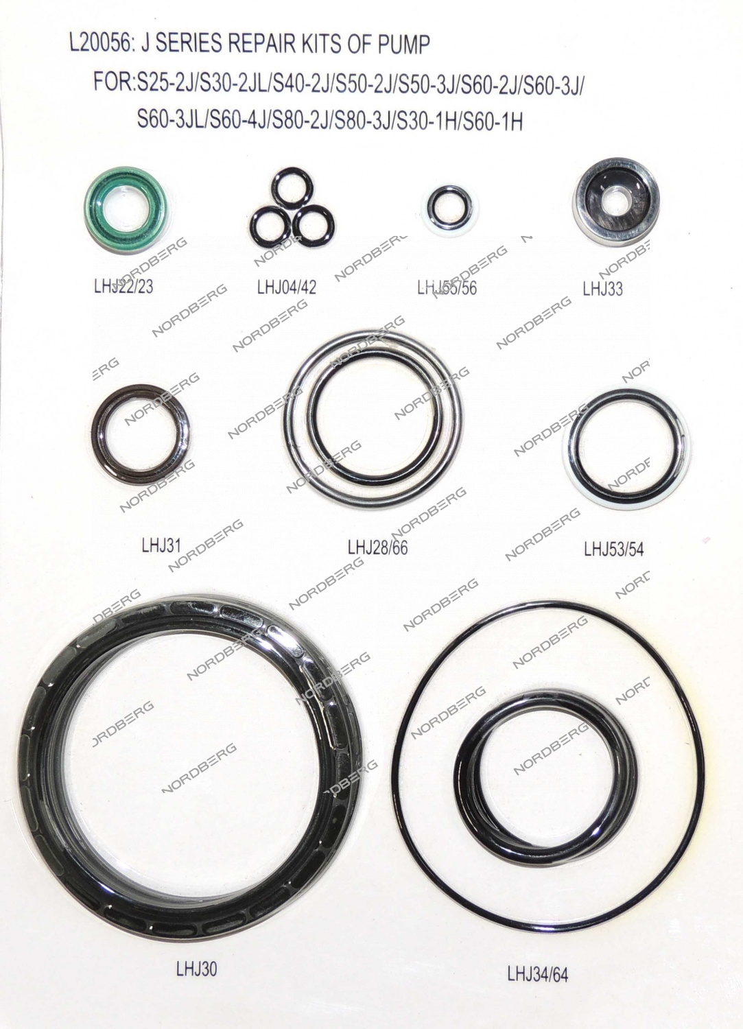 Ремкомплект пневмонасоса PK для домкрата N502 NORDBERG 000003770