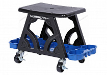 Сиденье ремонтное на колесах с лотком для инструмента