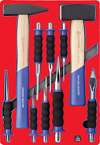 Набор ударно-режущего инструмента, ложемент, 10 предметов