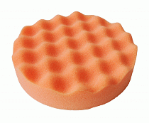 полировальник рифленый полужесткий оранжевый 160 мм на липучке