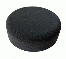 полировальник ультрамягкий черный, круглый край 160х55мм на липучке