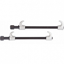 Стяжка амортизаторных пружин, 300 мм, кованная, одинарный крюк, 2 предмета