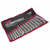 Набор ключей комбинированных 6-21мм 15 предметов в сумке 
