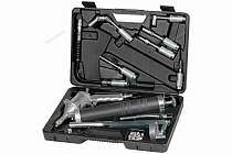 Шприц плунжерный пневматический с поворотом рукоятки, 400 мл, с насадками в кейсе