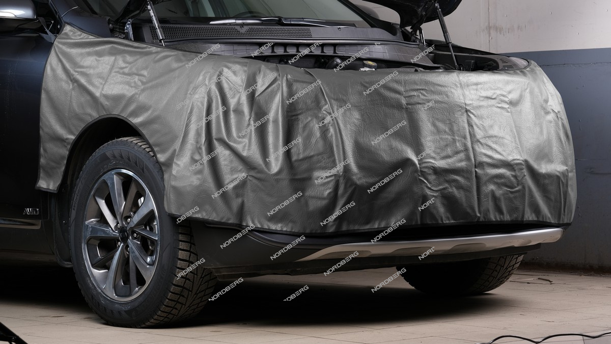 Накидка защитная Крыло-Бампер-Крыло (джип) (серая) NORDBERG NN3-gray