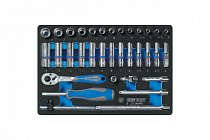 Набор торцевых головок с принадлежностями 1/4"", ложемент, 34 предмета