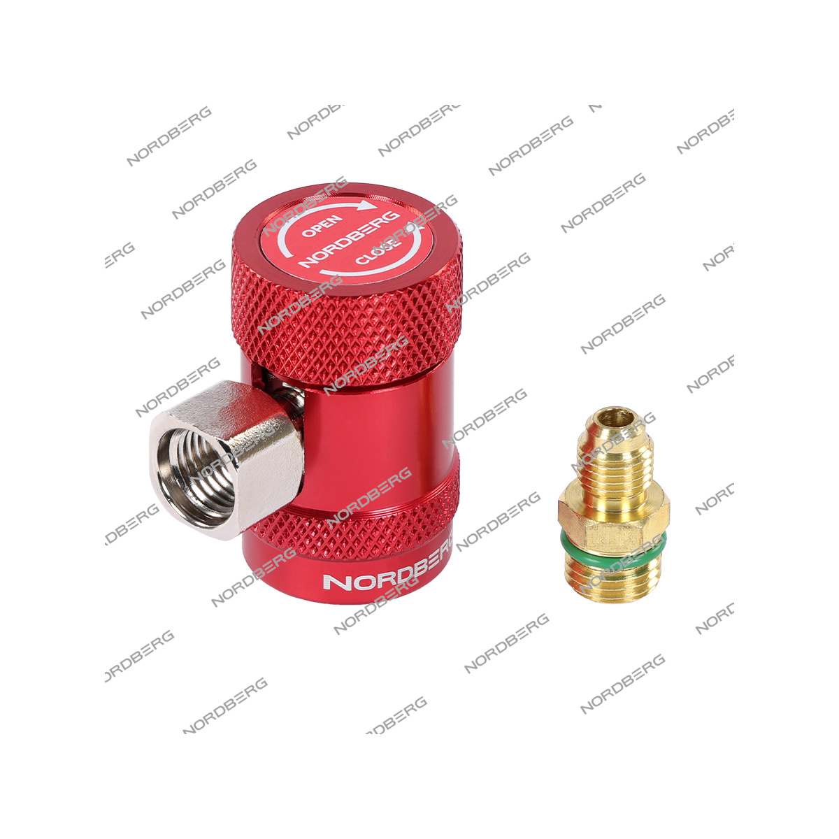Муфта быстросъемная R134a высокое давление, красная NORDBERG NFA5H