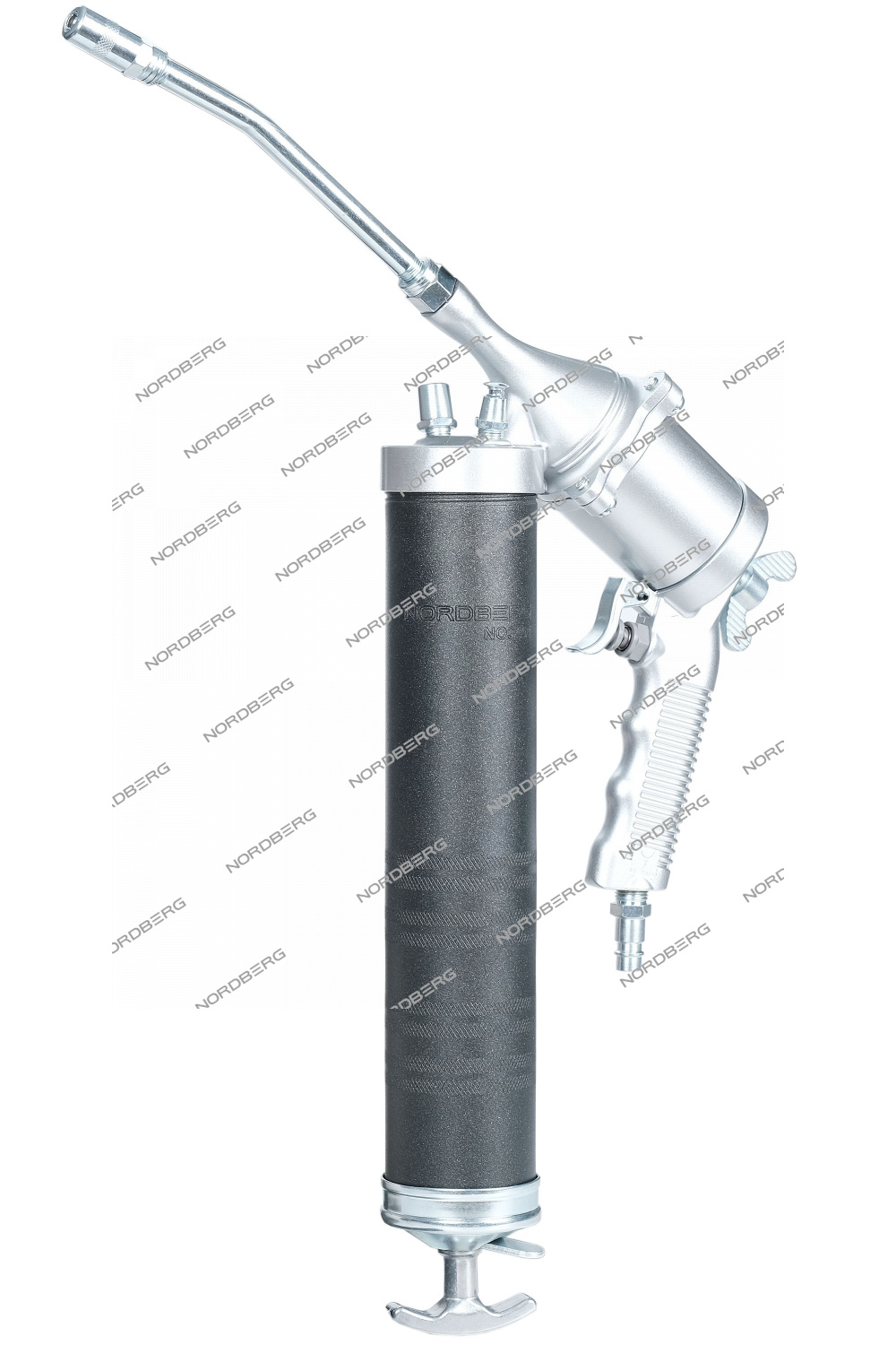 NORDBERG Шприц NO3401 плунжерный пневматический  для густой смазки, 400мл, с поворотом рукоятки