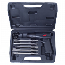 Пневмозубило  с набором насадок 