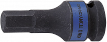 насадка шестигранник ударный 6 мм, 1/2" l=60мм kingtony 