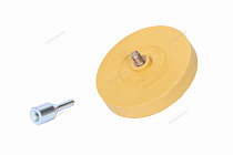 Диск зачистной резиновый 88 мм для удаления скотча и остатков клея с адаптером