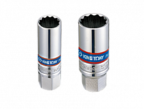 Головка свечная двенадцатигранная 3/8", 21 мм 