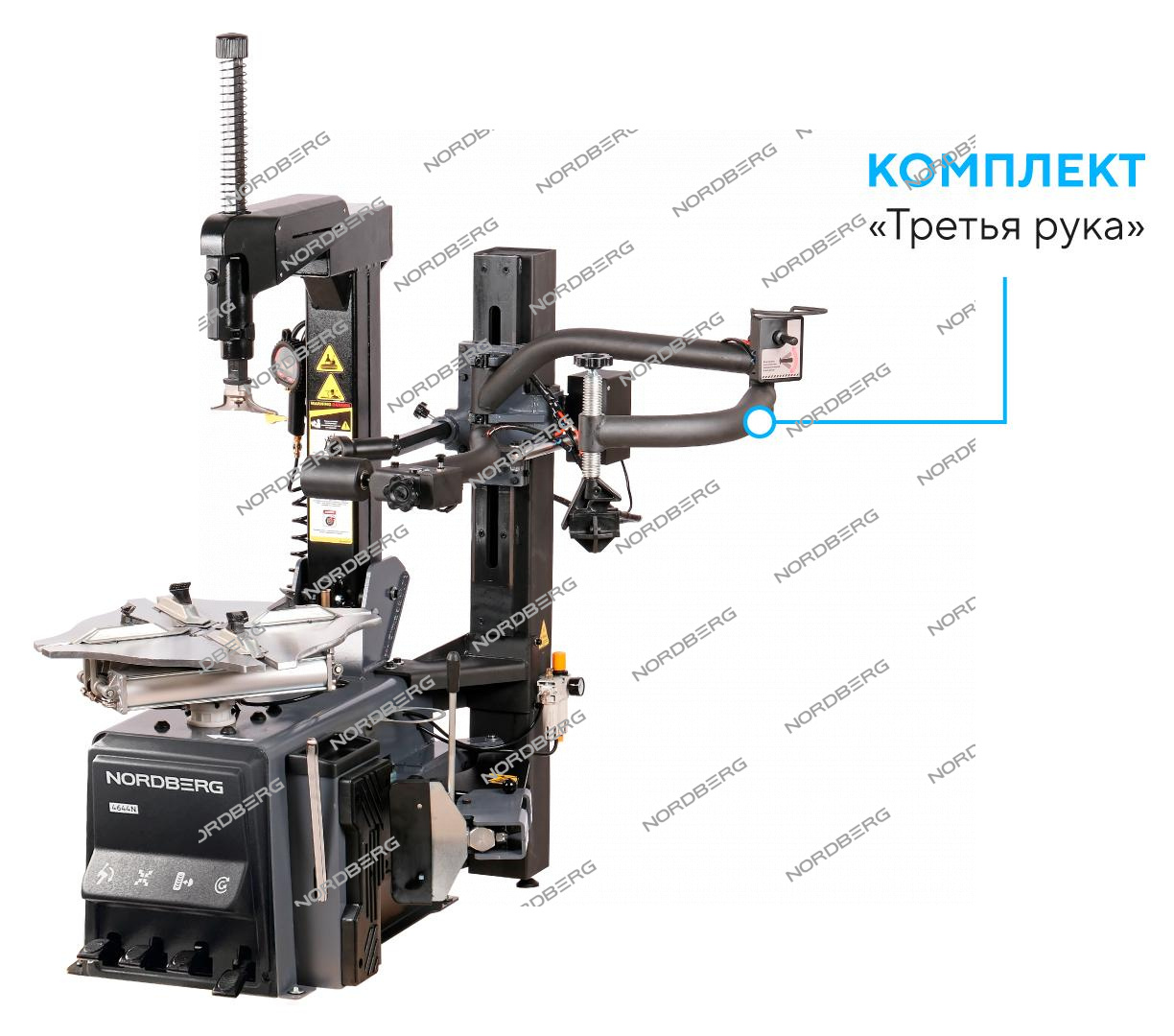 Станок шиномонтажный автомат, двускоростной, зажимы 15-28", 380 В + 3-я рука 46H44N NORDBERG 4644N_380_2